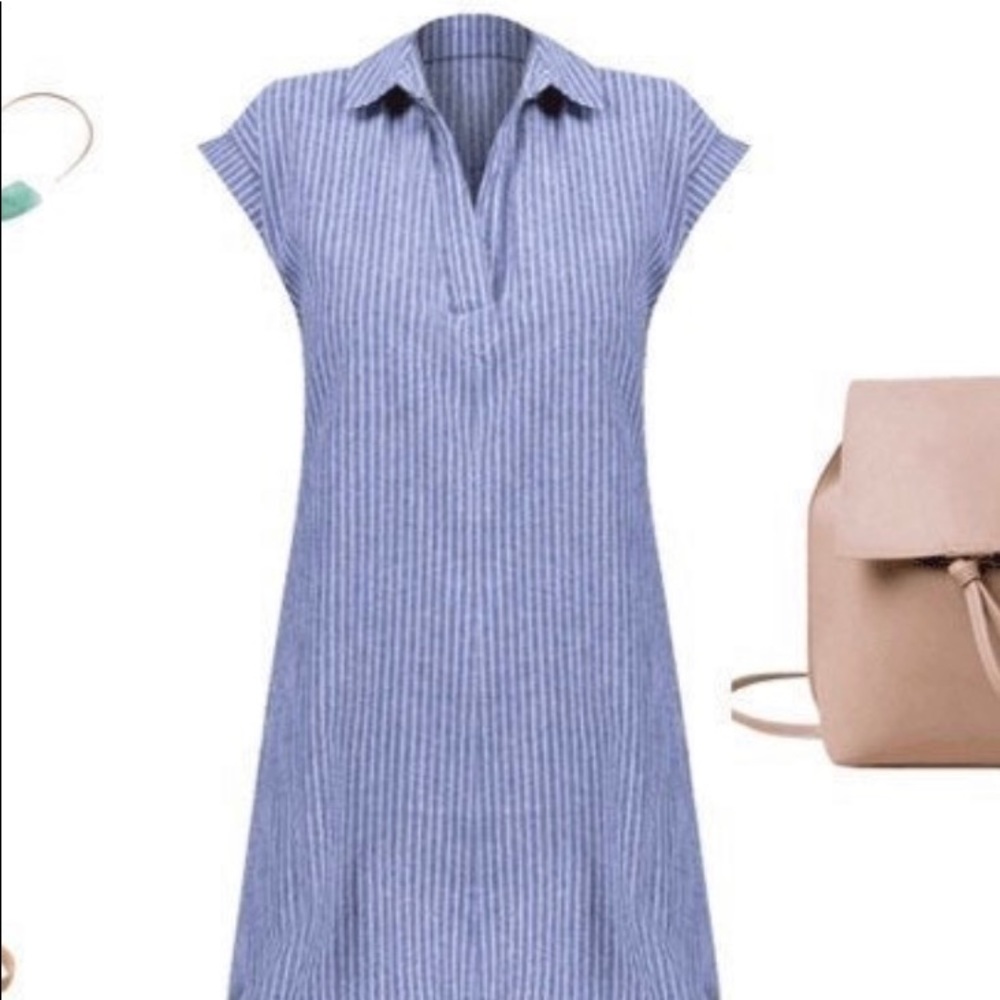 Harper heritage blue and white striped dress